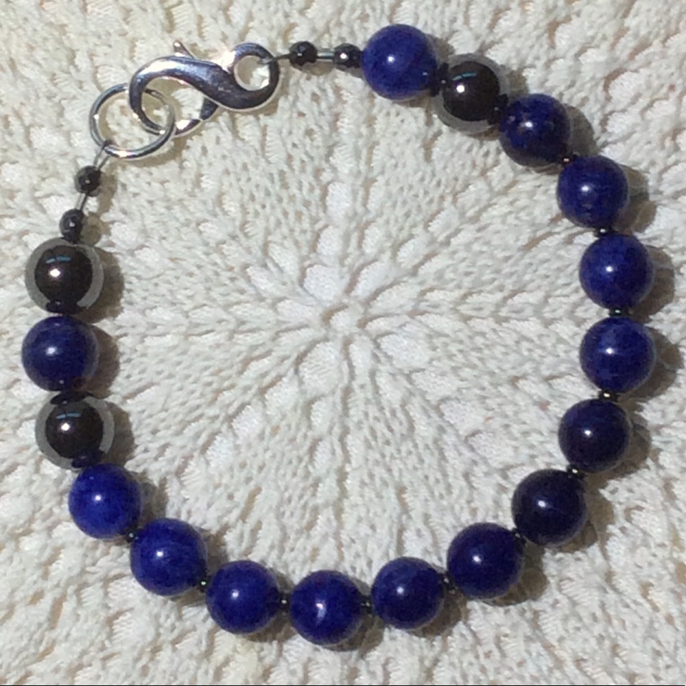 sodalite & hematite bracelet ⭐️ handmade ⭐️ NWT ⭐️